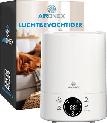 2dekans | Aironex Luchtbevochtiger – Voorzien Van 6 Liter, Elektronische apparatuur, Ophalen of Verzenden, Nieuw