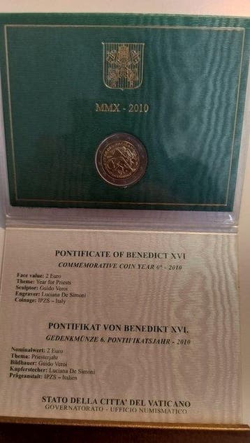 Vaticaan. 2 Euro 2010/2012 (3 coins) (Zonder minimumprijs)