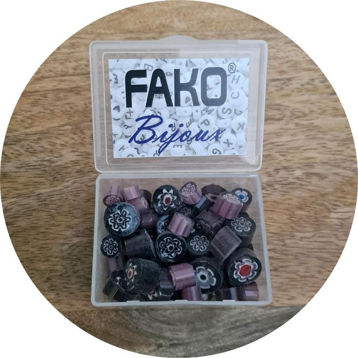 Fako Bijoux - Millefiori Glas - Sieraden Maken - 7-12mm - 50, Hobby en Vrije tijd, Kralen en Sieraden maken, Verzenden