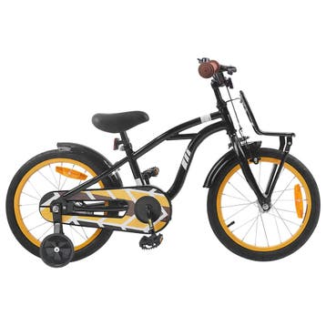 vidaXL Kinderfiets 16 Inch voor 4-6 jaar oud Zwart, Fietsen en Brommers, Verzenden, Nieuw