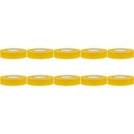 Isolatietape 10 Pack Geel 20mmx18m - Duurzaam en Sterk LED T, Verzenden, Nieuw