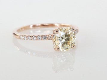 Verlovingsring - 14 karaat Roségoud - 1.18ct. tw. Diamant