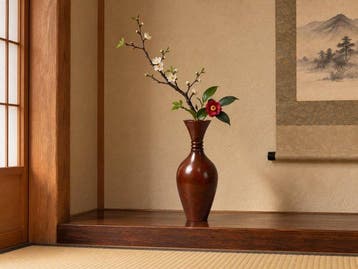 Vaas - Koper - Japan - Tomobako, Three Neck (Zonder