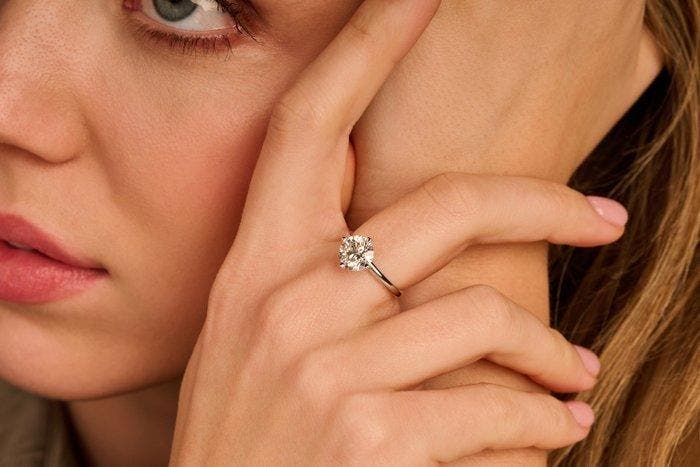 Ring - 14 karaat Witgoud - 2.55ct. tw. Diamant (Lab-grown), Bijoux, Sacs & Beauté, Bagues