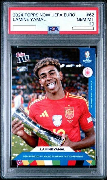 2024 Topps Now - UEFA Euro - Lamine yamal #62 Graded card -, Nieuw