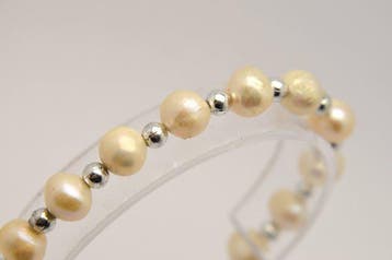 Perle - Perles deau douce cultivées blanches fines 12,1 g -