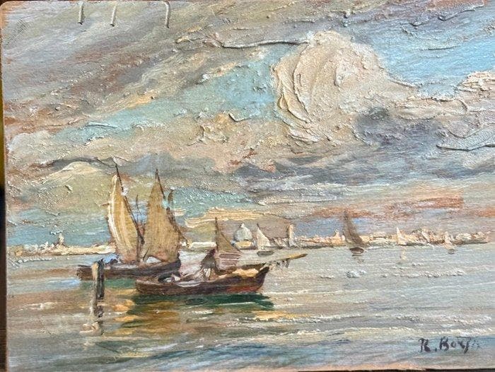 Roberto Borsa (1880-1965) - Venezia, Antiek en Kunst, Kunst | Schilderijen | Klassiek