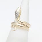 Bague - 18 carats Or jaune, Or blanc Diamant (Naturelle) -