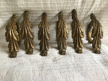 Gordijnstof (6) - 6.5 cm - 6.5 cm - Antieke gordijn ringen, Antiek en Kunst