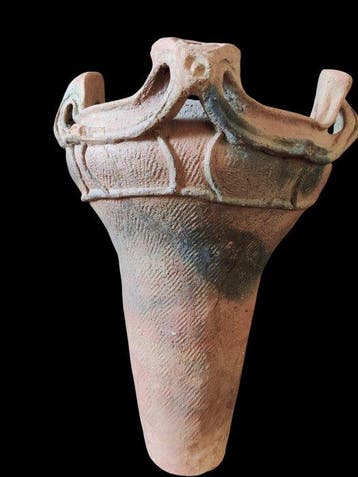JOMON Terre cuite préhistorique grand vase Flamme du Japon