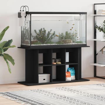 vidaXL Aquariumstandaard 120x40x60 cm bewerkt hout zwart, Dieren en Toebehoren, Verzenden, Nieuw