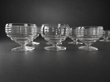 Baccarat - Service à dessert - Cristal - Ensemble de six