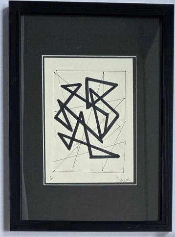 Siep Van Den Berg (1913-1998) - Geometrische compositie, Antiquités & Art