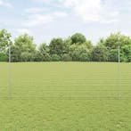 vidaXL Hekpaal. 5 pcs Zilver 150 cm Staal, Tuin en Terras, Verzenden, Nieuw