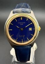 Certina - DS Lady NOS – Blue Sunburst Dial – Steel/Gold -, Nieuw