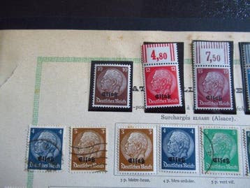 Frankrijk 1940 - Elzas-Lotharingen, postzegelverzameling, Gestempeld