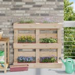vidaXL Bloembakken voor Euro-pallets 12 pcs Bruin 36,5 x 14, Tuin en Terras, Verzenden, Nieuw