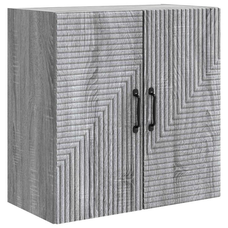 vidaXL Wandkast Grijs Sonoma 59 x 31 x 60 cm Bewerkt hout, Huis en Inrichting, Kasten | Overige, Nieuw, Verzenden