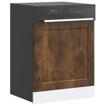 vidaXL Vaatwaspaneel Porto 60x1,5x57 cm bewerkt hout gerookt, Verzenden, Nieuw