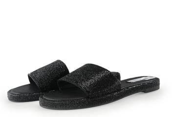 Steve Madden Muiltjes in maat 40 Zwart, Verzenden, Zwart, Steve Madden, Zo goed als nieuw