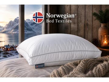 Veiling - 2x Norwegian Anti-Stress Boxkussen, Huis en Inrichting, Slaapkamer | Beddengoed, Nieuw