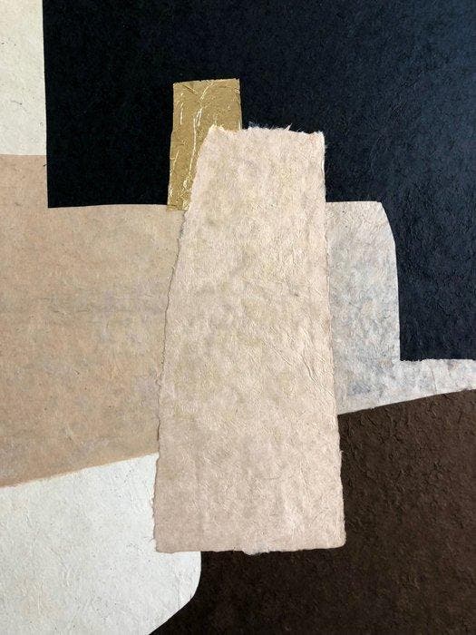 Valérie Bernier - RUE DES LILAS 80x60cm, Antiek en Kunst, Kunst | Schilderijen | Modern