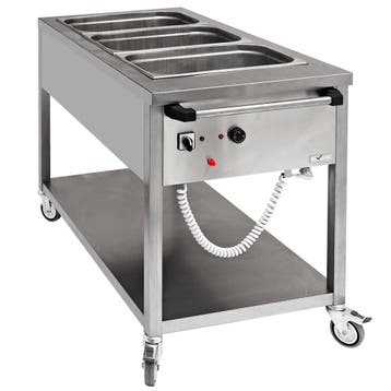 Bain-Marie Wagen | Elektrisch | 3x 1/1 GN | 0°C/90°C |, Zakelijke goederen, Verzenden, Nieuw in verpakking