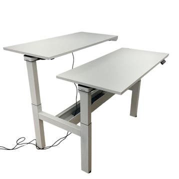 Refurbished Steelcase Ology Duo Zit Sta Bureau, Verzenden, In hoogte verstelbaar, Zo goed als nieuw