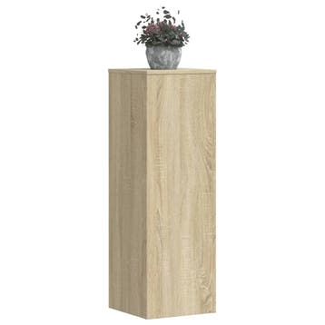 vidaXL Plantenstandaards 2 st 33x33x100 cm bewerkt hout, Verzenden, Nieuw