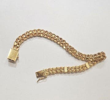 Armband - 19.2 kt. Geel goud Turquoise, Bijoux, Sacs & Beauté
