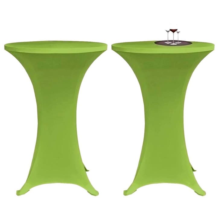 vidaXL Tafelhoes stretch 2 stuks 60 cm groen, Tuin en Terras, Tuinmeubel-accessoires, Nieuw, Verzenden
