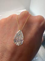 Halsketting - 14 karaat Geel goud - 10.05ct. tw. Diamant, Handtassen en Accessoires, Nieuw