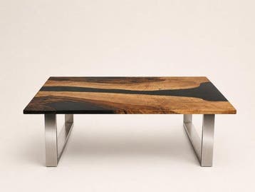 Salontafel - Walnoot - Epoxy River