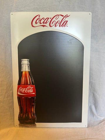 Coca Cola Krijt Bord - Reclamebord - blik