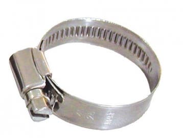 RVS slangklem (2st) tbv 50mm gewapende slang (Pvc materiaal), Verzenden