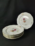 KPM - Tellerform Alt-Osier, fiori e farfalla - 6 piatti da