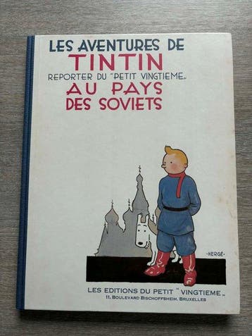 Tintin T1 version NB + Colorisée - Au pays des Soviets - 2