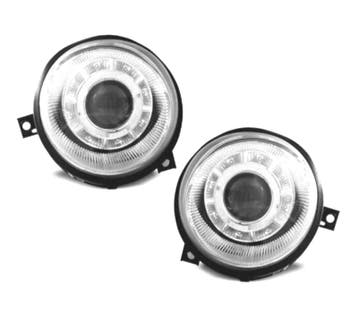 Phares Led Daylight Pour Volkswagen Vw Lupo 98+ Fond Chromé, Verzenden
