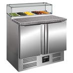 Pizzawerkbank | 257L | 2 Deuren (1/1 GN) | Boven 5x 1/6 GN, Verzenden, Nieuw in verpakking