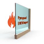 Enkel glas Pyroguard satijn EW30 Impact (houten constructie), Doe-het-zelf en Bouw, Verzenden, Nieuw