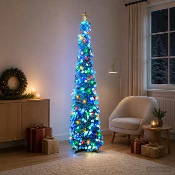 vidaXL Pop-up led-kerstboom met sterrentopper 180 cm 100, Verzenden, Nieuw