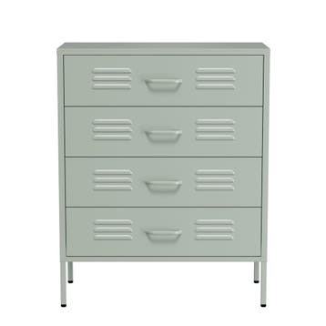 Lendo Online Commode 80x40x100 cm Métal Vert, Nieuw