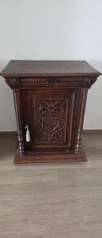 Mechelse kast - Néo-Renaissance - Eik - Consoletafel