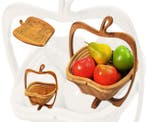 Leuke houten fruitschaal (opklapbaar), Verzenden, Nieuw