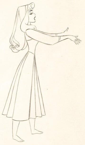 Walt Disney - Briar Rose-animatietekening Once Upon a, Verzamelen, Nieuw