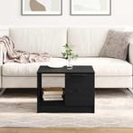 vidaXL Salontafel with Drawer Zwart eiken 50 x 50 x 36 cm, Verzenden, Nieuw