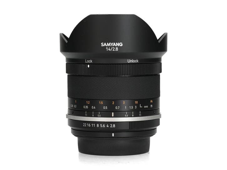 Samyang MF 14mm f/2.8 MK2 - Canon EF - Groothoeklens, Audio, Tv en Foto, Foto | Lenzen en Objectieven, Zo goed als nieuw, Ophalen of Verzenden