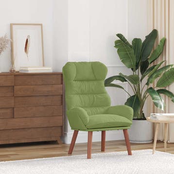 vidaXL Fauteuil Lichtgroen 69 x 74 x 93 cm Fluweel, Verzenden, Nieuw