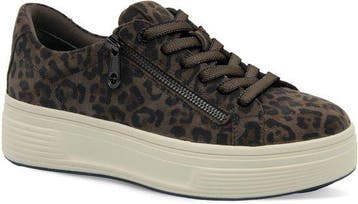 Tamaris Comfort Essentials Dames Sneakers - Mocca Luipaar..., Verzenden