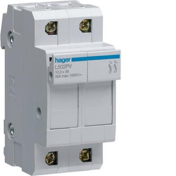 Hager Holder Pour fusible cylindrique - L502PV, Verzenden